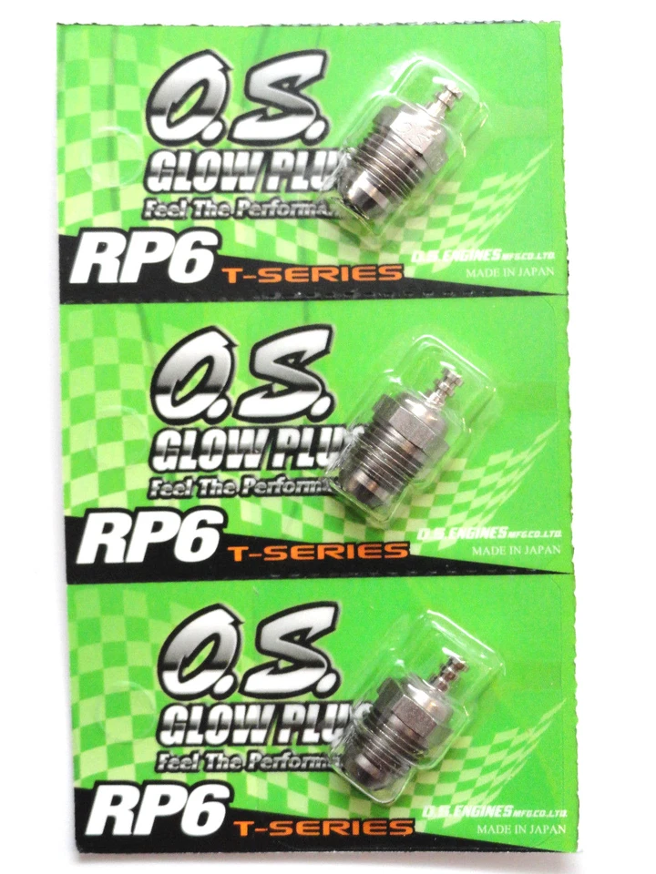 OS RP6 Turbo Medium On-Road Nitro Glow Plug - 3 Pack 71642060 - Image 1 of 1