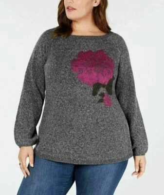 Suéter Floral Jacquard Style & Co Talla Grande 1X,3X Foto 1 de 2