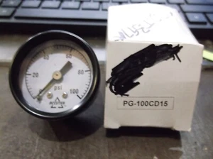 NIB ACCUTEK PG-100CD15 PRESSURE GAUGE 0-100 PSI 1.5" FACE 1/8" NPT (BIN109) - Picture 1 of 3