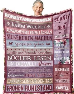 Yesbird Ruhestand Geschenk Decke 150x130CM langlebig atmungsaktiv - Bild 1 von 6