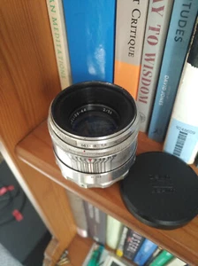 *SERVICED* Helios 44 KMZ (silver) 13 blades f2 58mm M39 (w front and rear caps) - Picture 1 of 11
