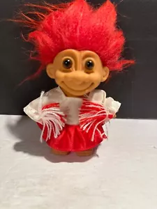 Muñeca troll animadora Russ coleccionable de colección con pompones de 4" de alto - Imagen 1 de 8