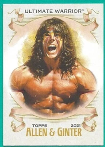 2021 Topps Heritage WWE Allen & Ginter Insert Card - Ultimate Warrior - Picture 1 of 2