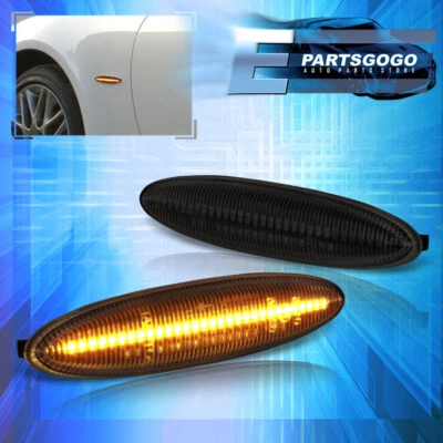 For 06-13 Lexus IS250 IS350 ES350 Sequential LED Side Markers Lights Lamps Smoke Foto 1 de 4