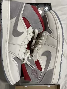 Nike Air Jordan 1 Mid PRM x SNS Sneakersnstuff size 11.5 Red Grey CT3443-100. - Picture 1 of 11