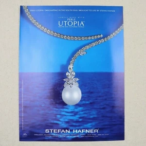 Anuncio impreso Stefan Hafner vintage 2000 revista de papel recorte perla utopía joyería - Imagen 1 de 7