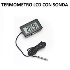 Termometro Digitale LCD Sonda Acquario Freezer Temperatura mini immersione +110°