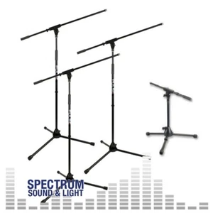 Set of 4 Microphone Boom Stands [ST01599_31] PULSE PLS00039 - 3 Tall 1 Low - Picture 1 of 5