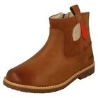 Girls Clarks Leaf Detailed Ankle Boots Comet Style K