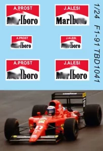 1/24 Decals per for Ferrari 642 F1-91 1991 TBD1041 - Imagen 1 de 1