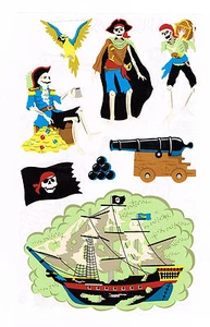 MRS GROSSMANS SKELETON PIRATES STICKER SHEET BN & NLA - Zdjęcie 1 z 1