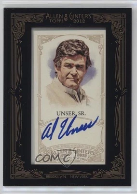2012 Topps Allen & Ginter's Framed Mini Auto Al Unser Sr #AGA-AUS Auto HOF - Image 1 of 2