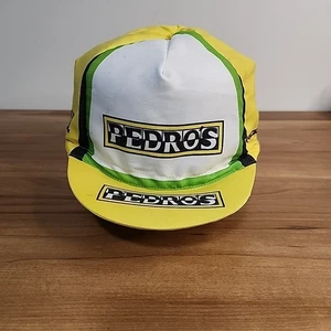 PEDRO'S CYCLING Yellow Cap Verge Sport Pedros Racing Hat - Picture 1 of 6