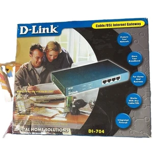 D-Link DI-704P Ethernet Broadband Router Digital Home New Sealed Box - Picture 1 of 3