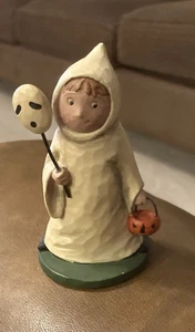 Teresa Kogut Halloween Ghost Figurine With Mask - Picture 1 of 6