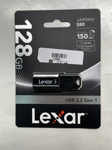 Lexar Jumpdrive S80 128GB USB 3.2 Flash Drive Up To 150 Mb/s (44889) - Afbeelding 1 van 3