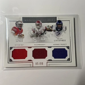 2016 National Treasures Collegiate /99 Cardale Jones Jonathan Williams Rookie RC - Bild 1 von 2