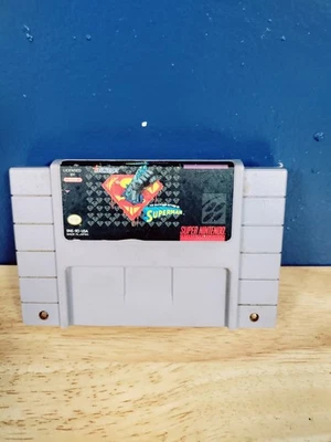 The Death And Return Of Superman for Super Nintendo Tested Working  - Image 1 of 4