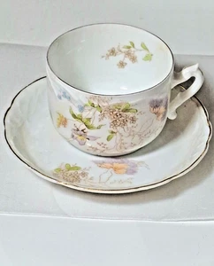 Antiguo juego de tazas y platillos florales en relieve Rosenthal Luis XIV - Imagen 1 de 4