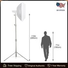 110" Heavy Duty Stainless Steel Lighting Stand Tripod for Godox sl60w ad200pro