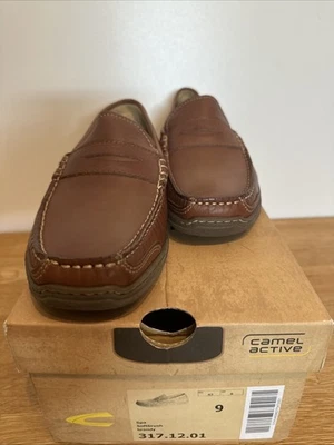Camel Active Spa Softbrush Brandy Leder Loafer Braun Größe 43 EU OVP Mokassin - Bild 1 von 4