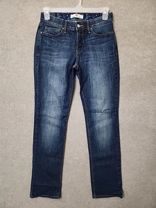 Jeans donna Levis vita perfetta 525 gamba dritta 8 blu scuro lavaggio elasticizzato - Foto 1 di 8