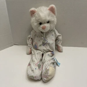 Vintage Little Snoozems Kitty Cat Plush Happiness Express Club 17” Stuffed Anima - Picture 1 of 6