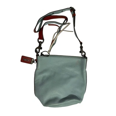 Coach Light Blue & Cream Leather Crossbody Bag – Authentic & Stylish  - Image 1 of 4