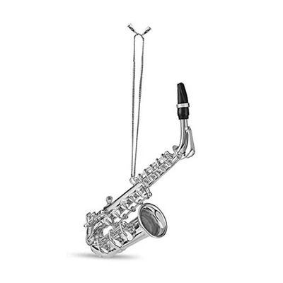 Broadway Regalos 5" Plata Latón Saxofón Adorno Decoración  Foto 1 de 4