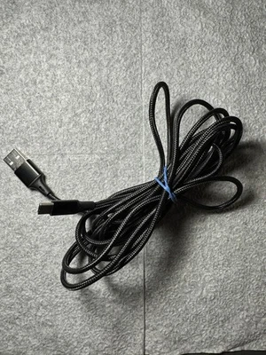 MEENEA USB-C Black Charger Cable 10 FT For PS5 Controller (Universal Use) - Image 1 of 2