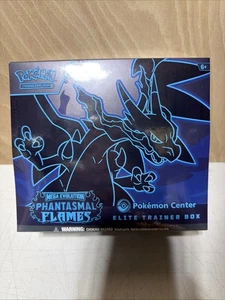 Pokémon Tcg Mega Evolución - Llamas Fantasmales Pokémon Centro Elite Caja Entrenador - Imagen 1 de 6