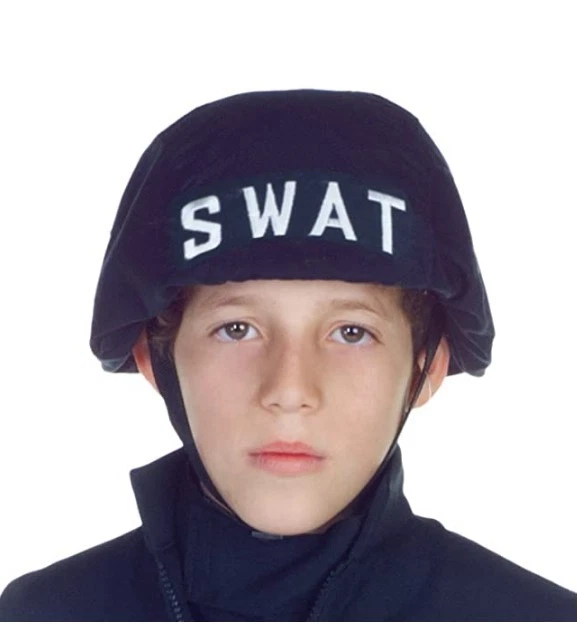 SWAT Helmet - Police - Fabric Cover - Costume Accessory - Smaller Size - Image 1 of 1