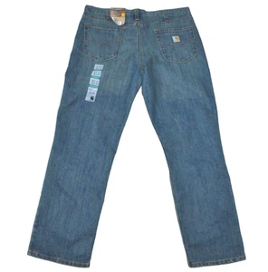 NEW Carhartt Mens Jeans 38x32 Blue Denim Holter Jean Relaxed Fit - Picture 1 of 11
