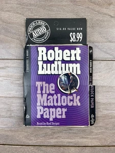 The Matlock Paper by Robert Ludlum Audiobook Cassettes Abridged 2 Tapes - Picture 1 of 2