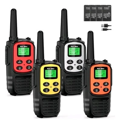 4 Pack MaxTalker Walkie Talkies for Adults,Rechargeable Walkie Talkies  - Image 1 of 4