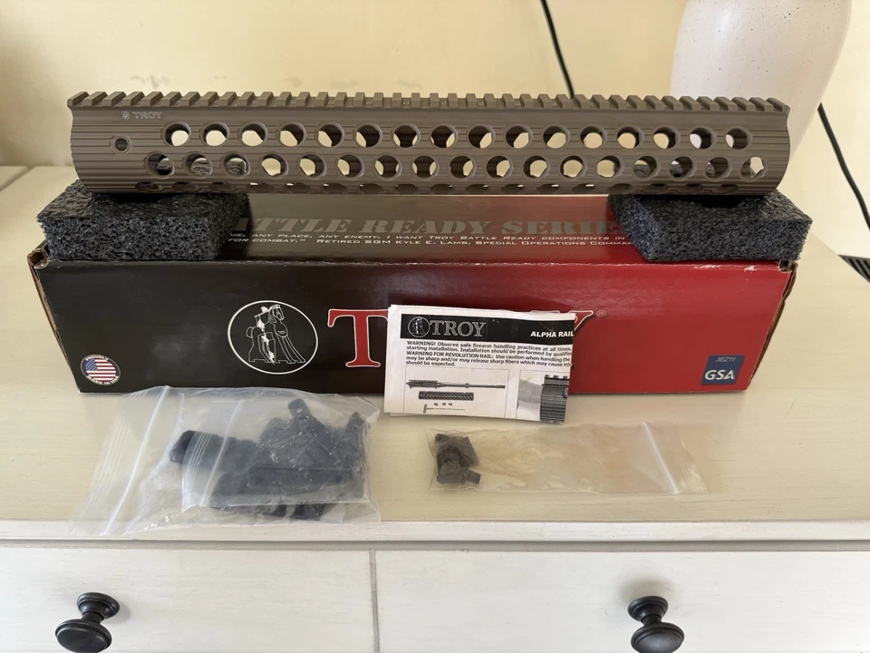 Troy Industries Alpha Battlerail 15 Inch Flat Dark Earth - Image 1 of 1