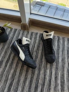 RARE VINTAGE PUMA MADE IN FRANCE DIETRICH WEISE UNIVERSAL LEATHER SNEAKERS US 8 - Picture 1 of 14