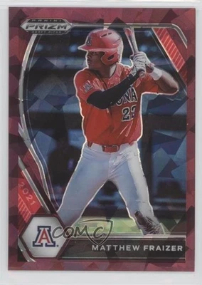 2021 Panini Prizm Draft Picks Burgundy Cracked Ice /23 Matthew Fraizer #PDP220 - Image 1 of 2
