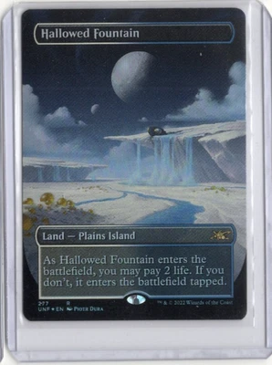 Hallowed Fountain (Foil) (Borderless) - Unfinity - LP - Magic the Gathering MTG - Image 1 of 2
