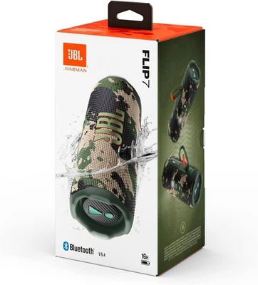 JBL Flip 7 kabelloser tragbarer Bluetooth-Lautsprecher Squad Camouflag - NEU&OVP - Bild 1 von 3