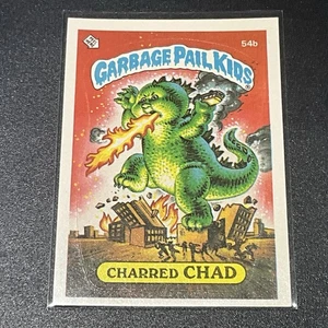 1985 Series 2 GPK Garbage Pail Kids OS2 54b CHARRED CHAD Free SH - Picture 1 of 2