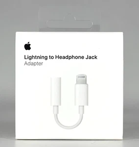 OEM Apple Lightning to Headphone 3.5mm Jack Adapter - White MMX62AM/A - Picture 1 of 2