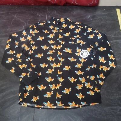 Camisa con botones Neff Goldfish para hombre talla pequeña manga larga pez koi Foto 1 de 4