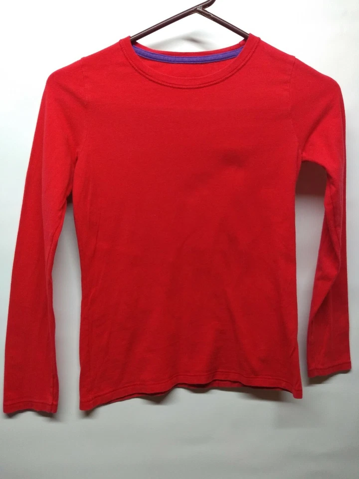 Camisa Hanes Niñas Talla Mediana Roja Manga Larga 022 Foto 1 de 3