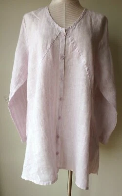 Chaqueta FLAX LINEN Designs X-Specialmente Bonita M Nueva Sin Etiquetas Orquídea Foto 1 de 4