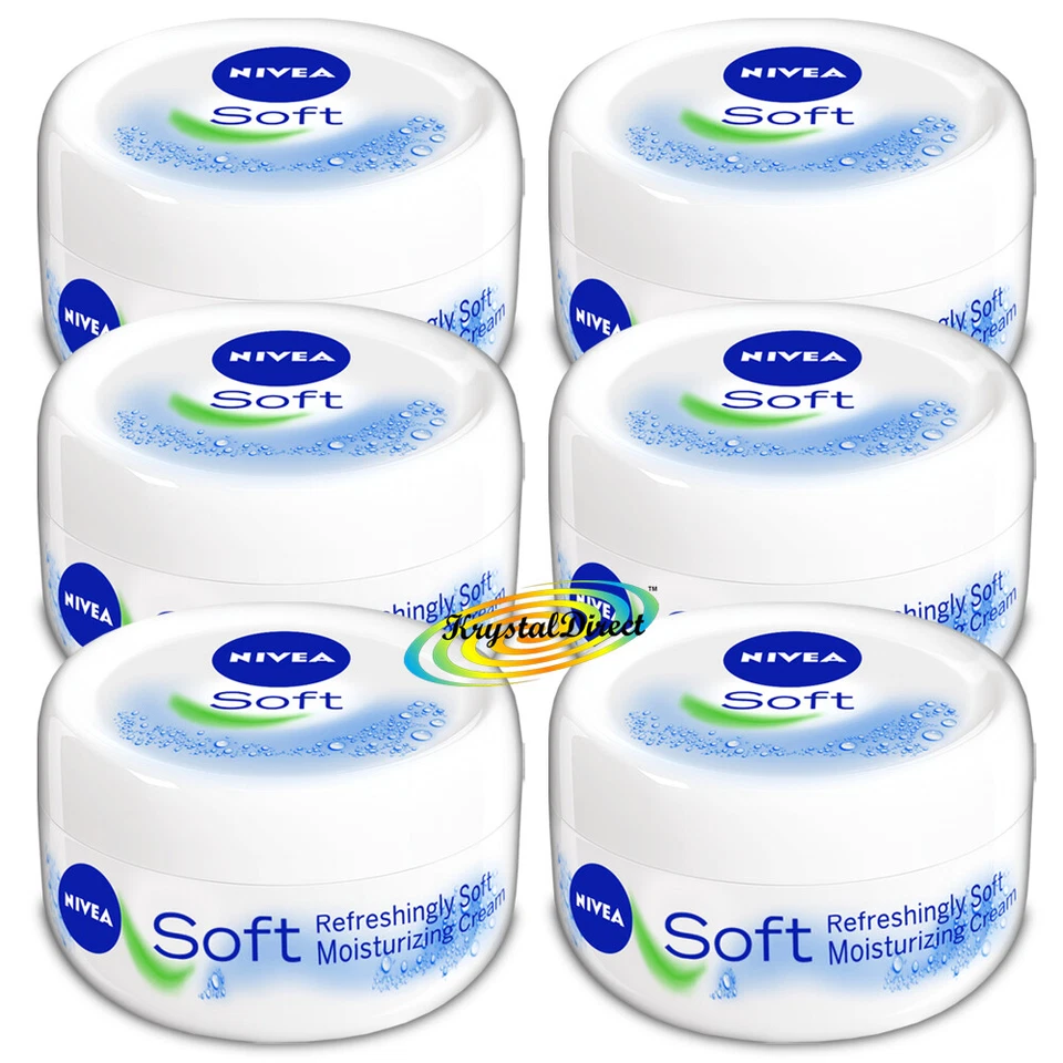 6x Nivea Refreshing Soft Moisturising Daily Cream 300ml Jojoba Oil & Vitamin E - image 1 of 1
