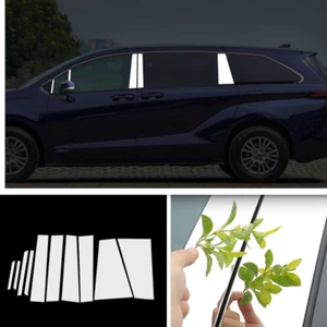 For 2021-2022 Toyota Sienna Stainless Pillar Posts Window Door Trim Cover 10Pcs - Picture 1 of 7