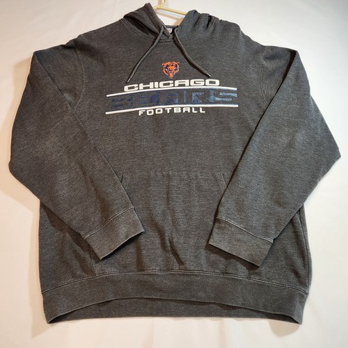 VETEMENTS Felpa con cappuccio uomo NFL Team Apparel Chicago Bears taglia XL grigio calcio