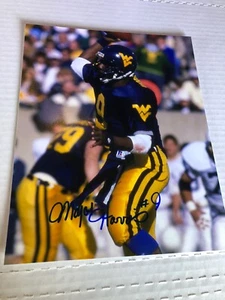 Foto firmada por Major Harris Auto West Virginia Mountaineers WVU CHOF 09 8x10 #3 - Imagen 1 de 2