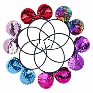 4 pcs Cute Sequins Cat Ears Girls Headband Shiny Hair Bands Fancy Dress Cosplay - Picture 1 of 7